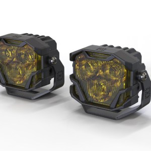 Morimoto 4Banger 2.0 HXB LED Pods (Flood / Yellow / Set)