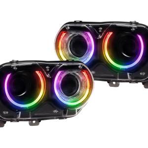 XRGB LED Headlights: Dodge Challenger (15-23 / RGB / Set)
