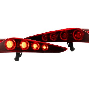 XB LED Tail Lights: Toyota Supra (20+ / Red Lens / Set)