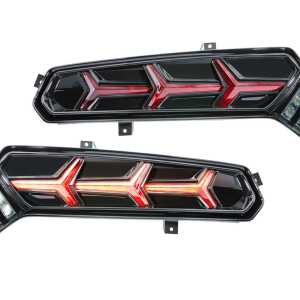 XB LED Tail Lights: Corvette C7 (14-19 / Red Lens Lambo / Set)