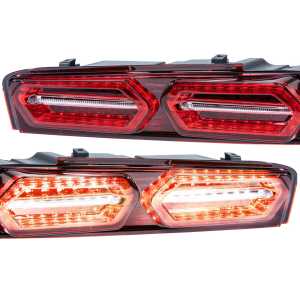 XB LED Tail Lights: Chevrolet Camaro (16-18 / Red Lens Facelift / Set)