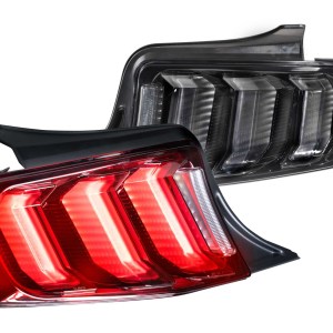 XB LED Tail Lights: Ford Mustang (10-12 / Red Lens / Set)