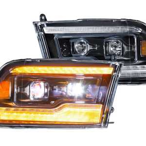 XB LED Headlights: Dodge Ram (09-18 / Amber DRL / Set)