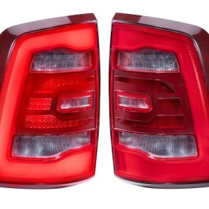 Carbide LED Tail Lights: Dodge Ram (09-18) (Pair / Facelift / Red)