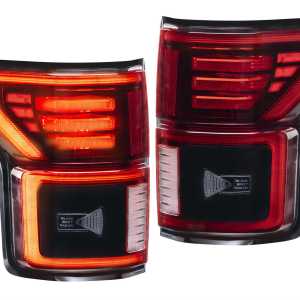XB LED Tail Lights: Ford F-150 (15-20 / Red Lens / Set)