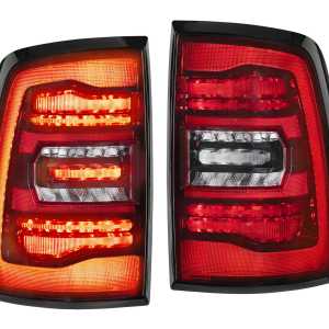 XB LED Tail Lights: Dodge Ram (09-18 / Gen II / Red Lens / Set)