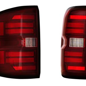 XB LED Tail Lights: Chevrolet Silverado (14-18 / Red Lens / Set)