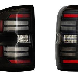 XB LED Tail Lights: GMC Sierra (14-18 / Smoked Lens / Set)