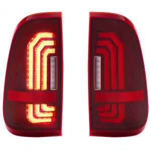 XB LED Tail Lights: Ford Super Duty (99-16 / Red Lens / Set)