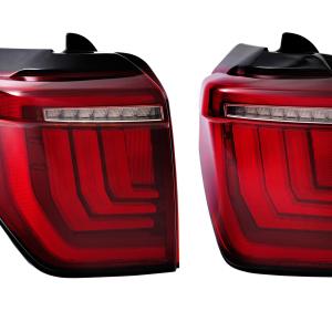 XB LED Tail Lights: Toyota 4Runner (10-24 / Red Lens / Set)