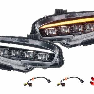 XB LED Headlights: Honda Civic (16-21 / Gen II / Set)