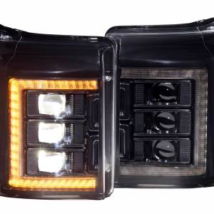 XB LED Headlights: Ford Super Duty (11-16 / Amber DRL / Set)