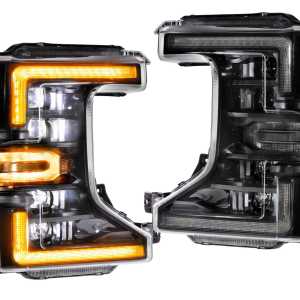 XB LED Headlights: Ford Super Duty (20-22 / Amber DRL / Set)