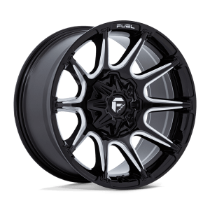 FUEL 1PC SUPER C 22X12 8X170 125 -44 G-BLK MILL