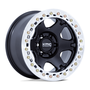 KMC VI BL 17X9 8X6.5 125 -38 S-BLK MACH