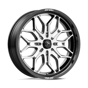 MSA OFFROAD WHEELS SNIPER UTV 24X7 4X137 96 G-BLK-MACH +10
