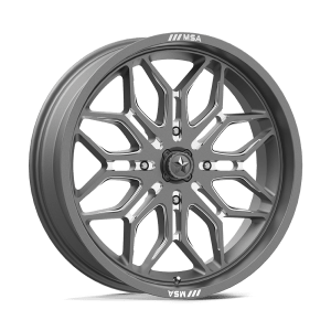 MSA OFFROAD WHEELS SNIPER UTV 24X7 4X137 96 GNMTL-MILL +10