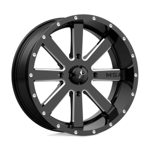 MSA OFFROAD WHEELS M34 24X7 4X156 G-BLK MILL 00MM