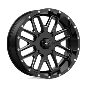 MSA OFFROAD WHEELS M35 22X7 4X156 G-BLK MILL 00MM