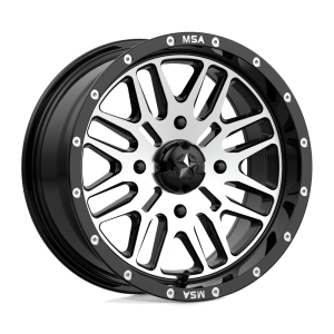 MSA OFFROAD WHEELS M38 15X7 4X156 G-BLK MACH 10MM
