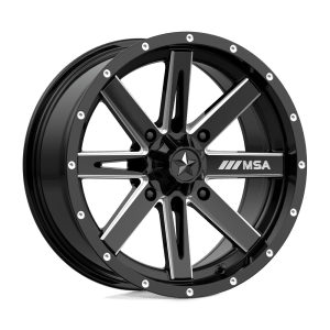 MSA OFFROAD WHEELS M41 16X7 4X156 G-BLK MILL 10MM