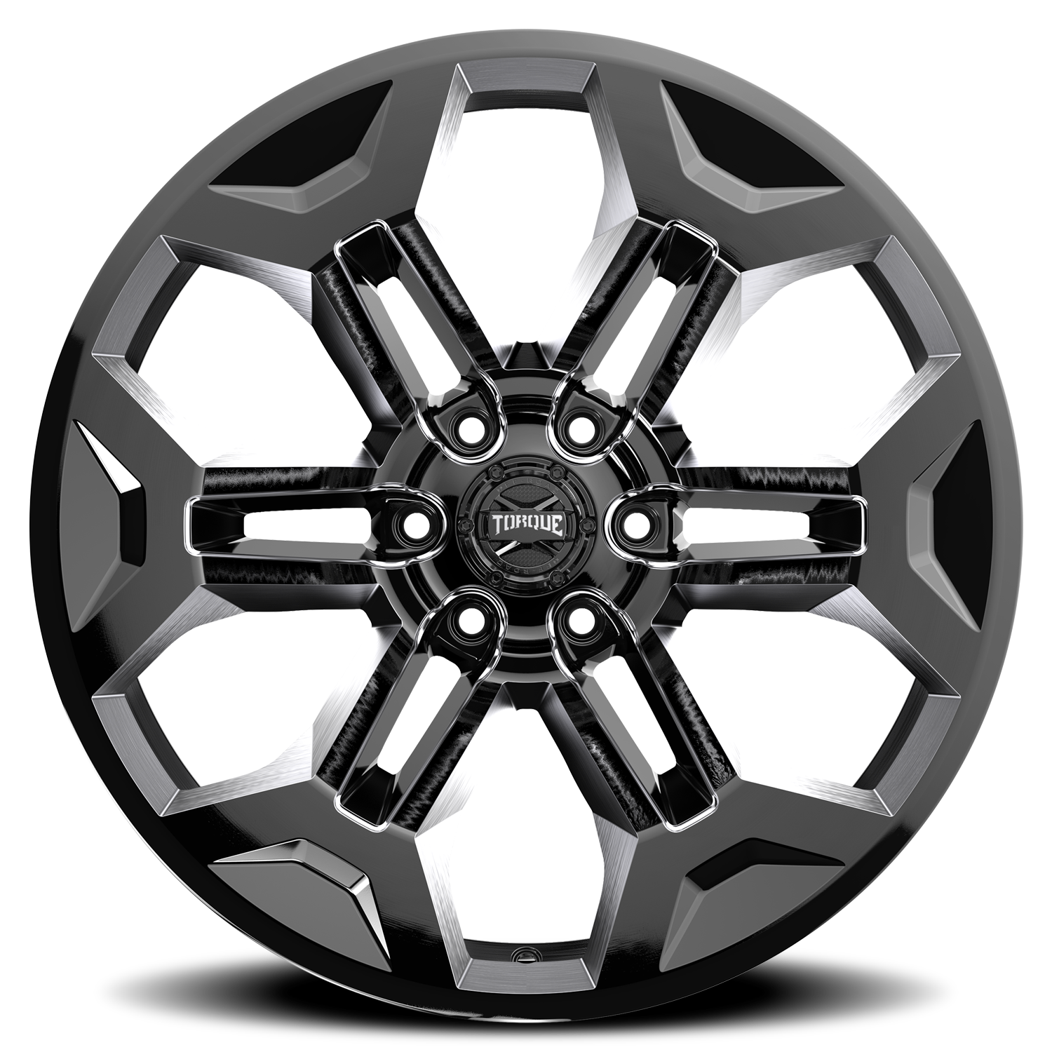 Torque Pulse TW405C 22X12 6x139.7 -44 78.1 Gloss Black Premium Milling - Image 3