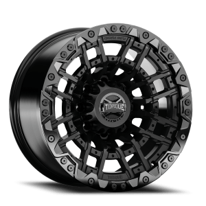 Torque Cliffhanger TW419R 20X10 8x170 -18 125.2 Satin Black Gloss Black Lip