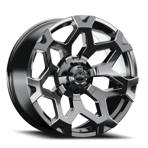 Torque Stance TW423C 20X9 8x170 0 125.2 Gloss Black Milled Spoke