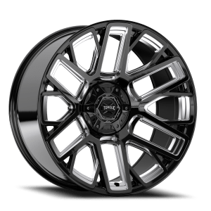 Torque Slope TW428C 20X9 6x135/139.7 -12 86.84 Gloss Black Premium Milling