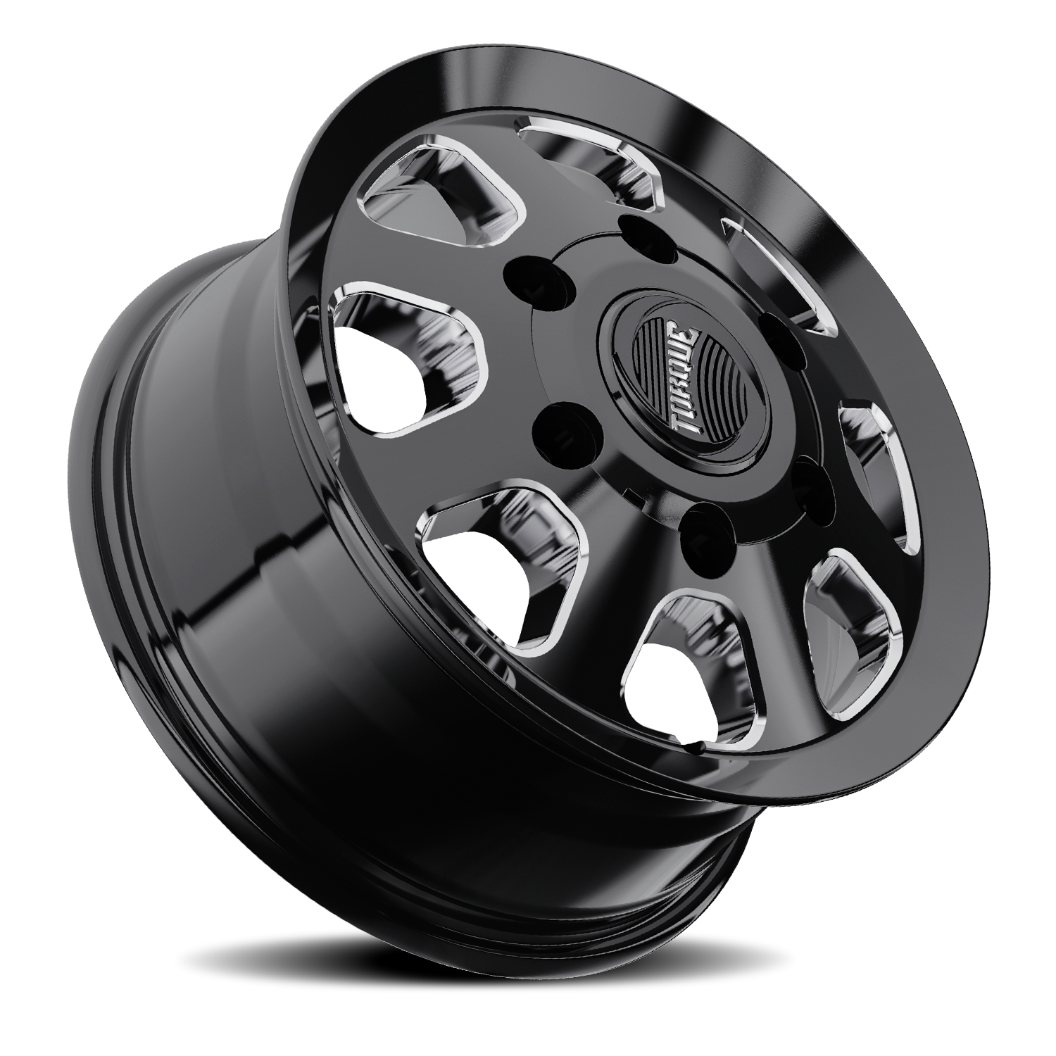 Torque Traveler TW522R 16X7 6x180 87 138.8 Gloss Black Milled Spoke - Image 2